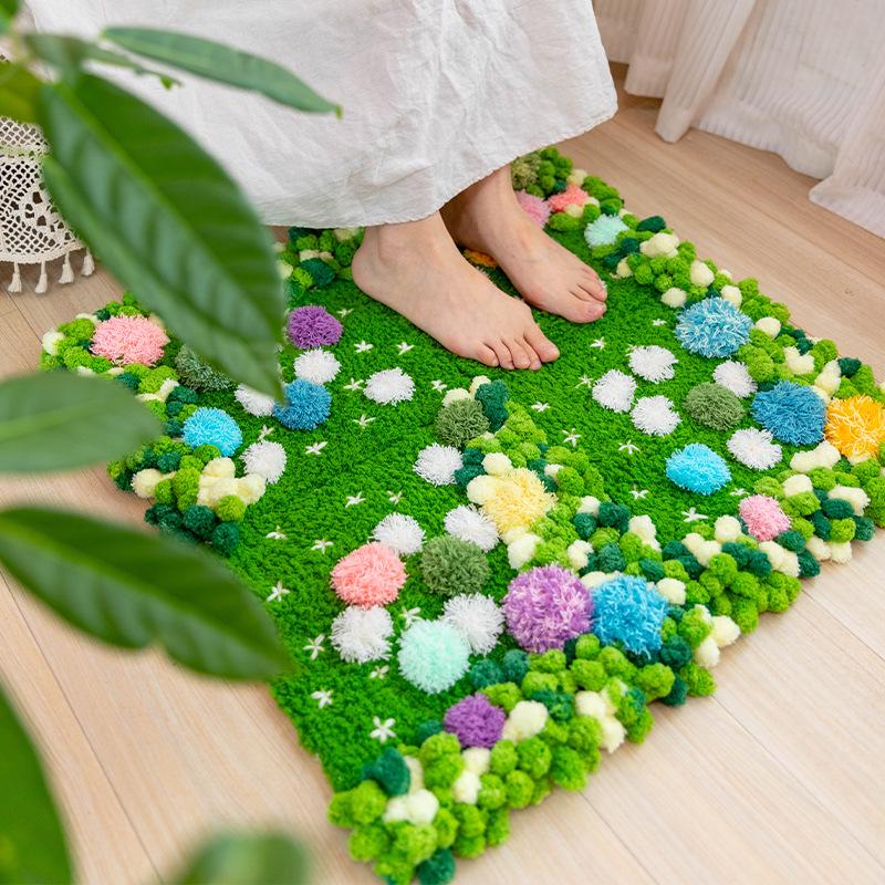 Moss Coaster Rug Kit: Beginner-Friendly Mori Style Doormat Gift Set