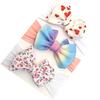 3 Pcs/Set Baby Girl Headband Soft Nylon Bows Elastic Headbands Hair Bands For Kids Newborn Turban Infant Baby Hair Accessories