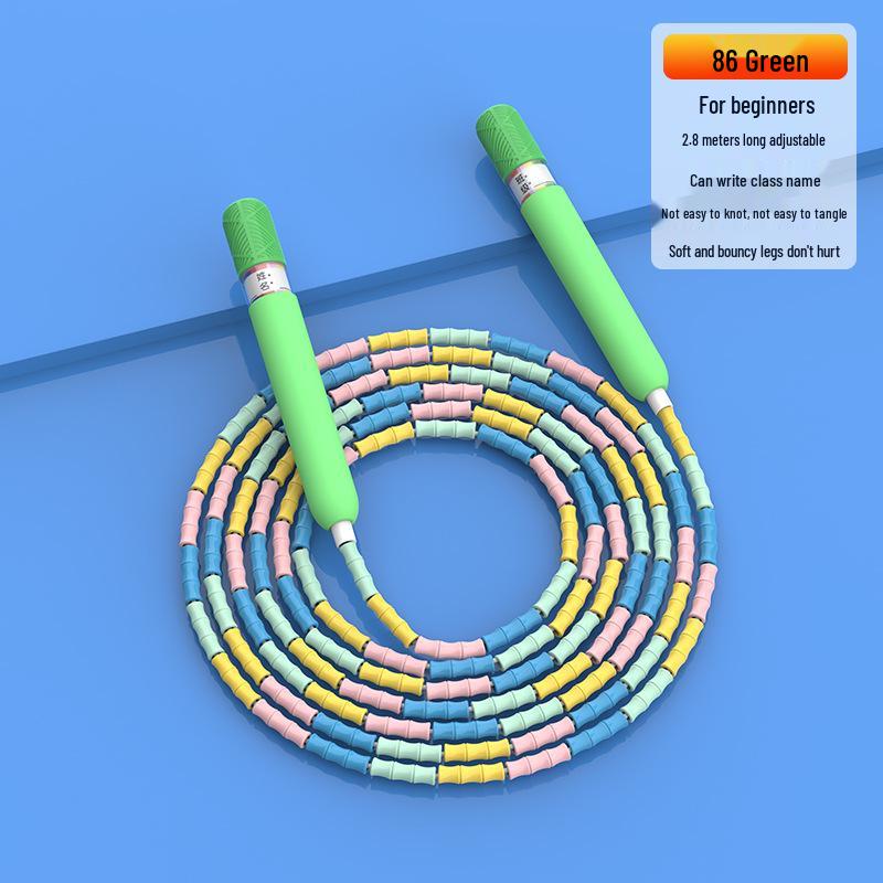 Adjustable Bamboo Jump Rope for Kids - Perfect for Beginners & Elementary PE