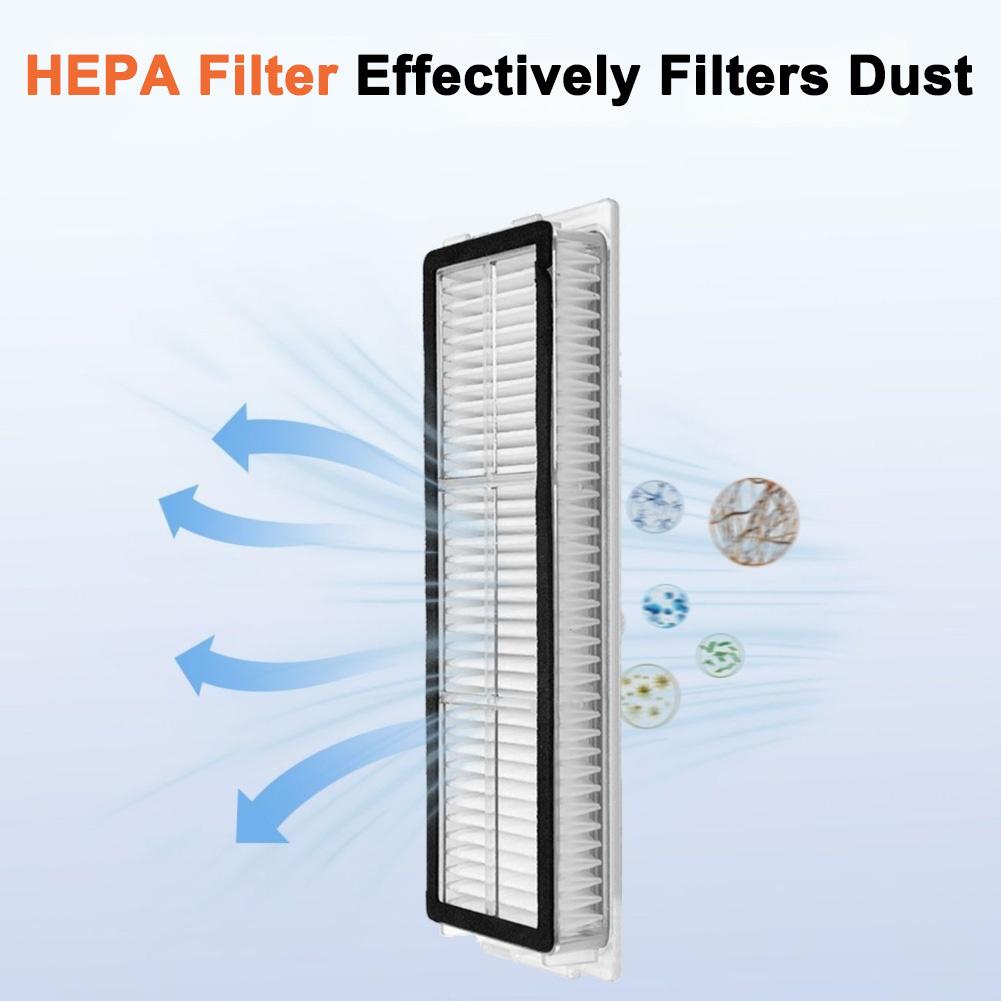 For Xiaomi 5 PRO OV21CN Compatible Robot Vacuum Accessories Replacement Set HEPA Filter Brushes Mop Cloths Dust Bags
