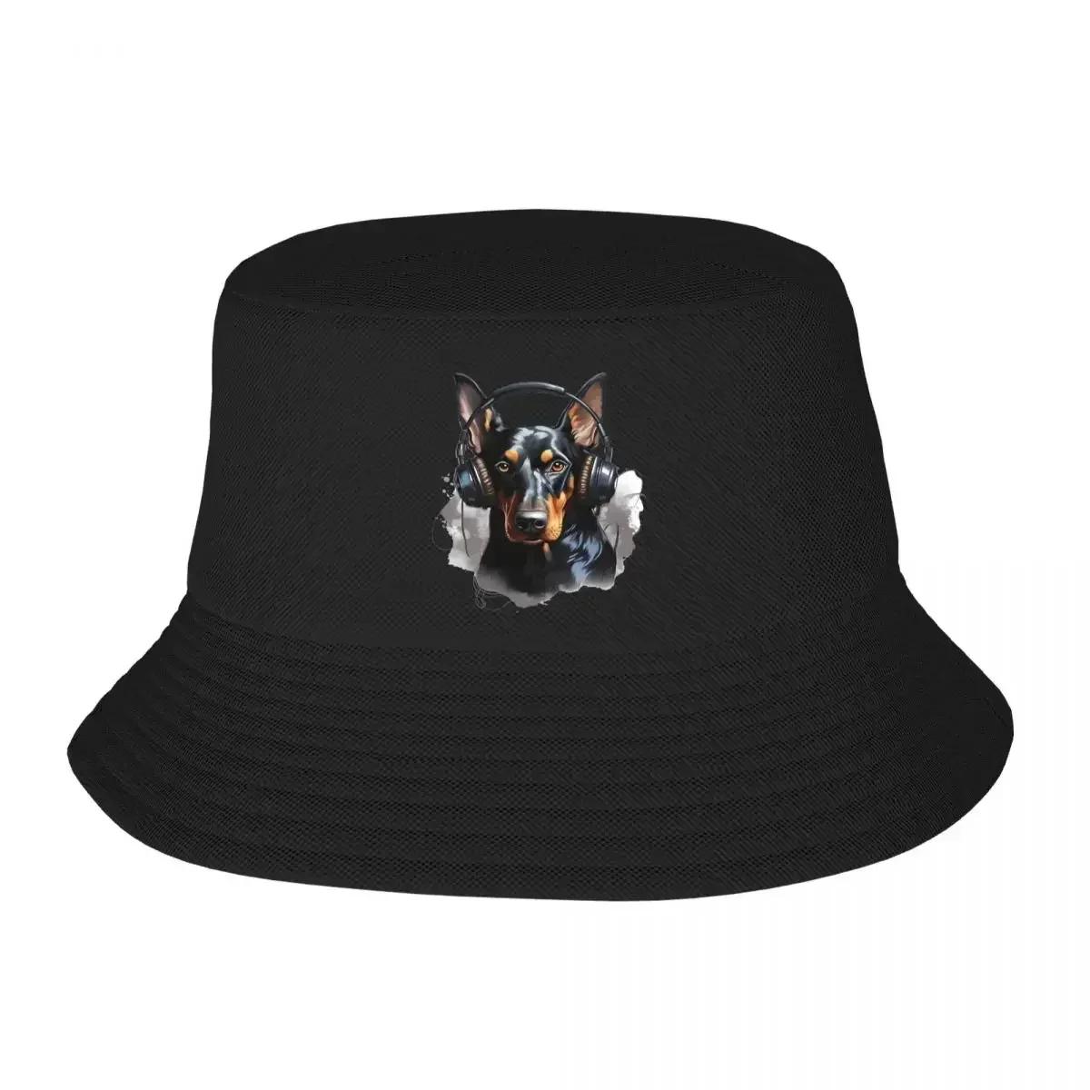Spring Headwear Im DoberUnisex Merch Bucket Hat Trendy Sun Hats Cute Dog Lover Irish Country Hat Packable FisherUnisex Caps Camping One Size