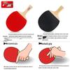 DHS Double Happiness Table Tennis Racket - Double-Sided Pimpled Rubber Type I/II/III 