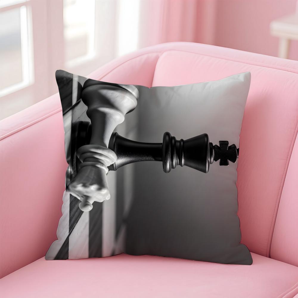 

BBlack and White Series Cool and Concise Cushion Cover Pillow Case Soft Friendly Fabric Concealed Zipper 30X30cm