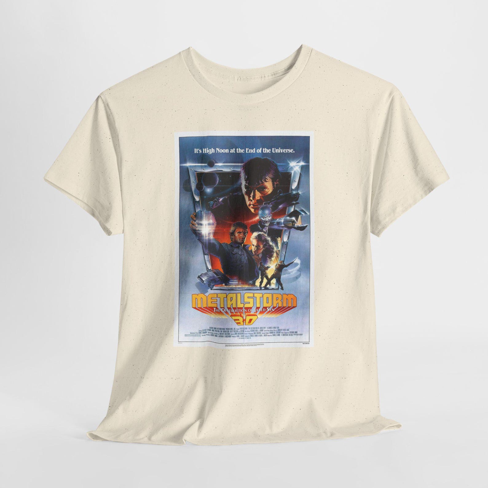 MetalStorm 3D Unisex Tee, Graphic Tee, Vintage Style T-Shirt, Retro Shirt, Comedy Movie Lover Gift S