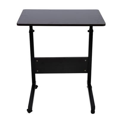 Portable Adjustable Height Laptop Computer Stand Desk Bed Side Reading Table(dark Walnut)
