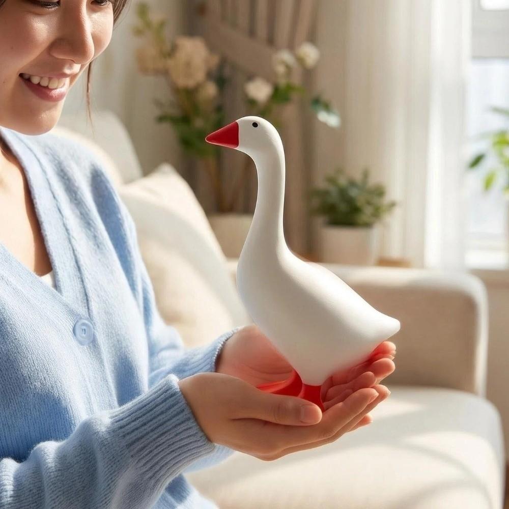 Cute Goose Figurines Key Hanger Funny Dumb Goose Key Holding Figurine  Birthday Gift