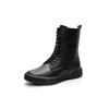 Martin Boots Plus-size Women's Shoes New Flat Retro Ankle Boots with Lace-up