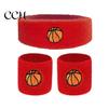 Bequemes Sport-Armband 1 Set Kinder-Stirnband Ballstickerei Dehnbar Atmungsaktiv Jungen Mädchen Schweißabsorbierend Gestrickt Basketball Volleyball