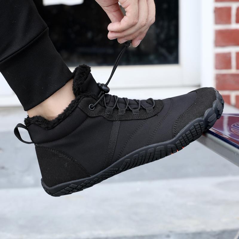 Warme Unisex Baumwollschuhe Plüsch Schneestiefel Herren Damen High-Top Winter Outdoor Wanderschuhe Rutschfest Wasserdicht