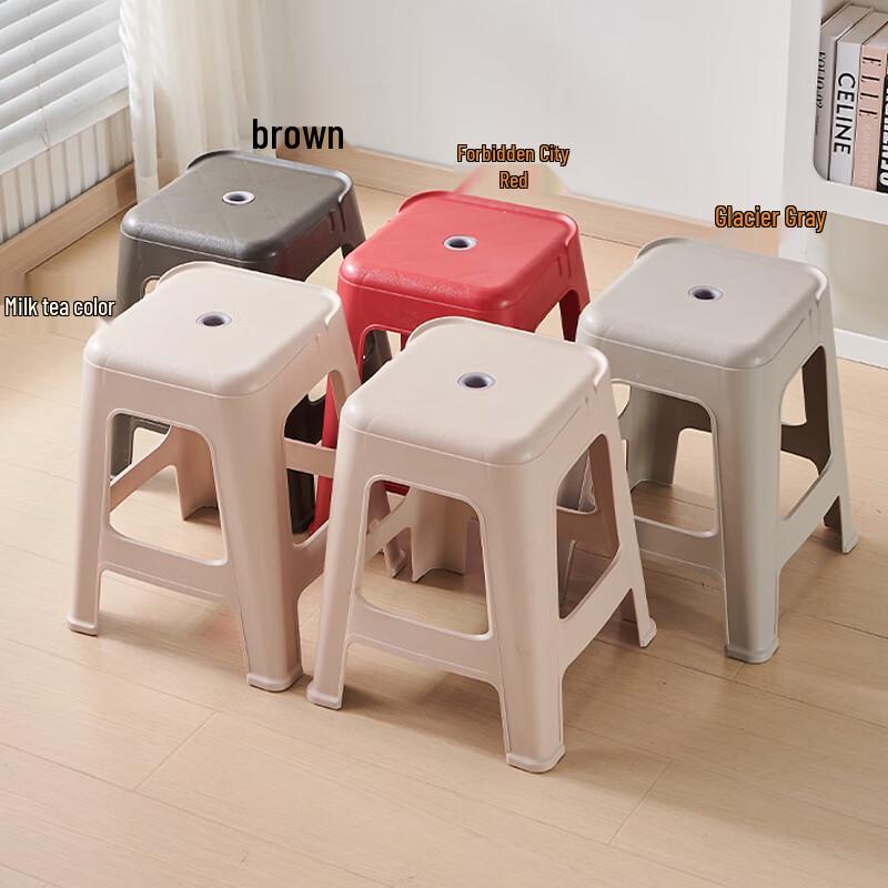 HUIHUADU Thickened Square Plastic Stool