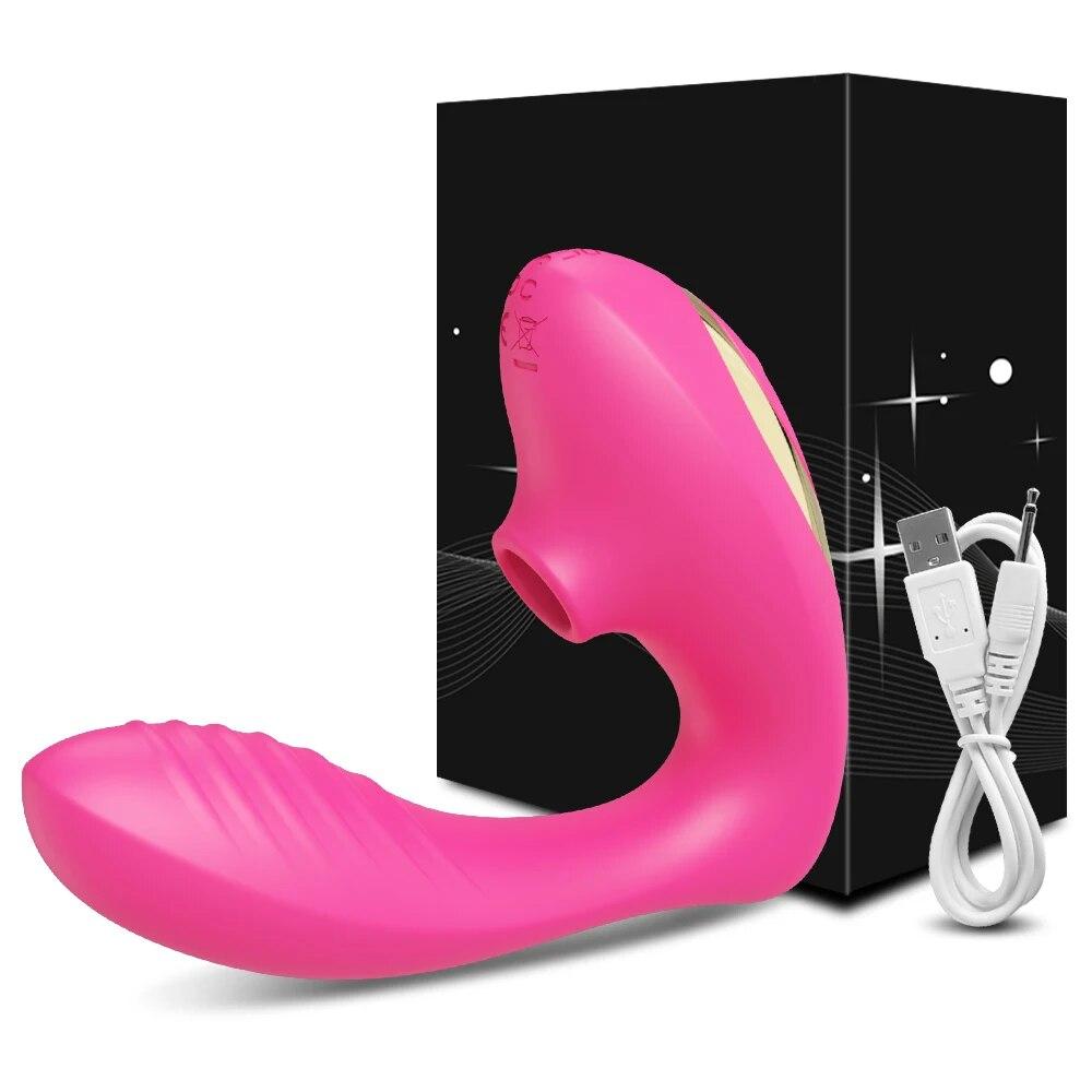 Vacuum Vibrator for Women Dildo Clitoris Nipple Sucker Vibrating Female Oral Suction Clitoris Stimulator Massage Adults Sex Toys