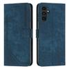 For Samsung Galaxy A55 5G Leather Cover Skin-Feel Finish Line Imprinted Phone Case