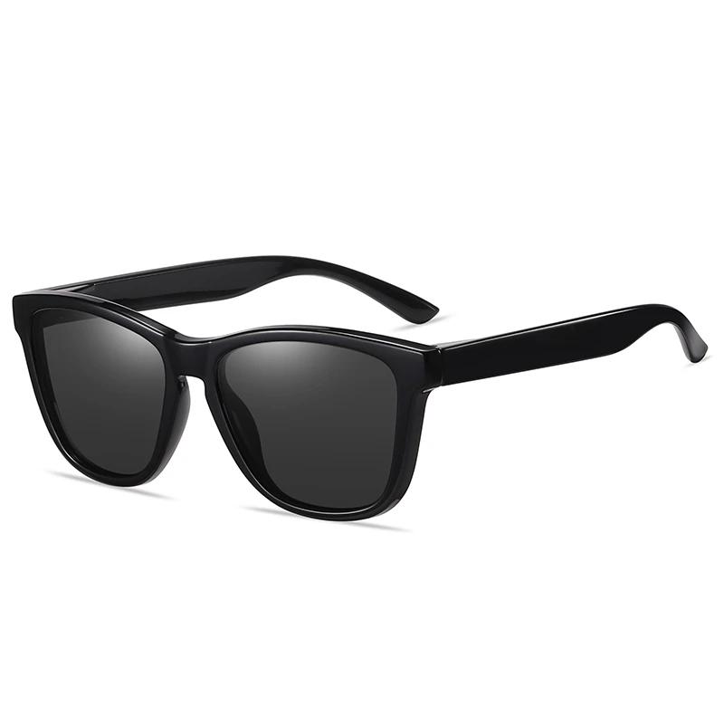 0 -0.5 -0.75 To -6.0 Colorful Lens Square Prescription Sunglasses Men Polasrized Fashion PC Frame Driving Myopia Spectacles Male