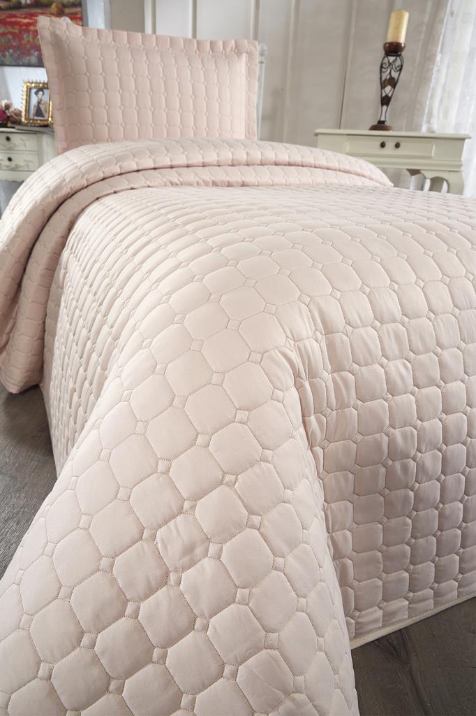 Estiva Queen Size Microcotton Bedspread 180x240 Cm Cappucino