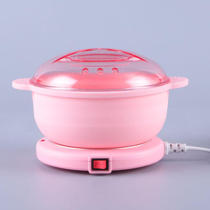 Foldable Wax Heater Hair Removal Wax Machine Portable Silicone Wax Warmer 400ML SPA Body Epilator Paraffin Wax Pot for Travel