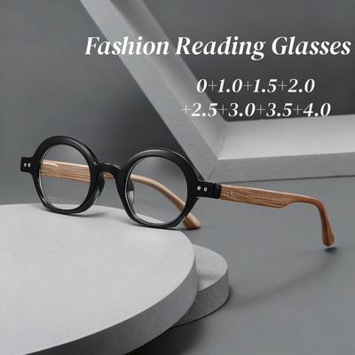 Retro HD Lens Reading Glasses Men Women Anti Blue Ray Presbyopia Eyeglasses Vintage Fashion Far Sight Eyewear Plus Diopter