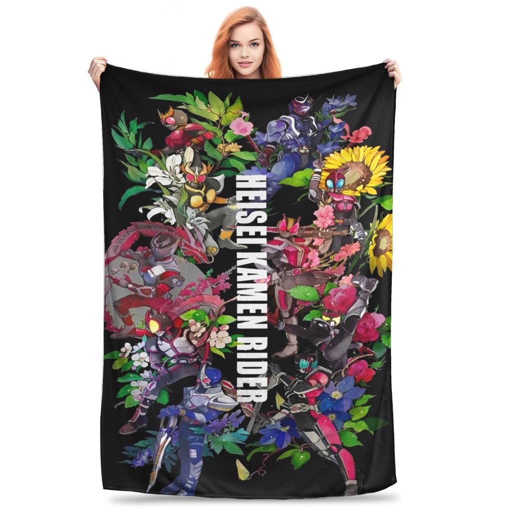 Kamen Rider Anime Blanket Multiple Sizes Super Soft and Warm Throw Blankets for Couch Sofa and Bed