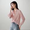 SOFSIL Women's Pink Stripe Silk Shirt