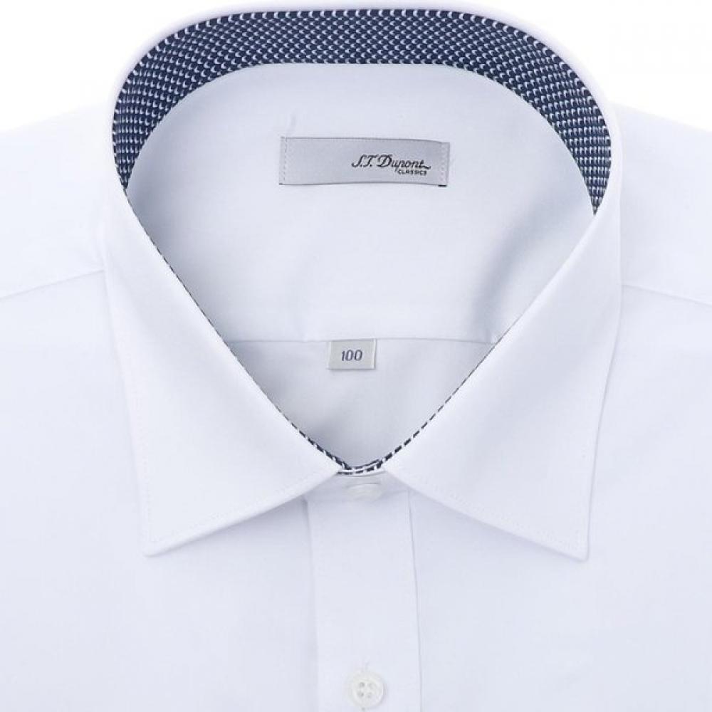 S.T. Dupont Comfortable Stretch Long Sleeve Slim Fit Shirt Se6sm21ls362swh