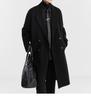 Men's Long Wool/Down Lapel Winter Coat