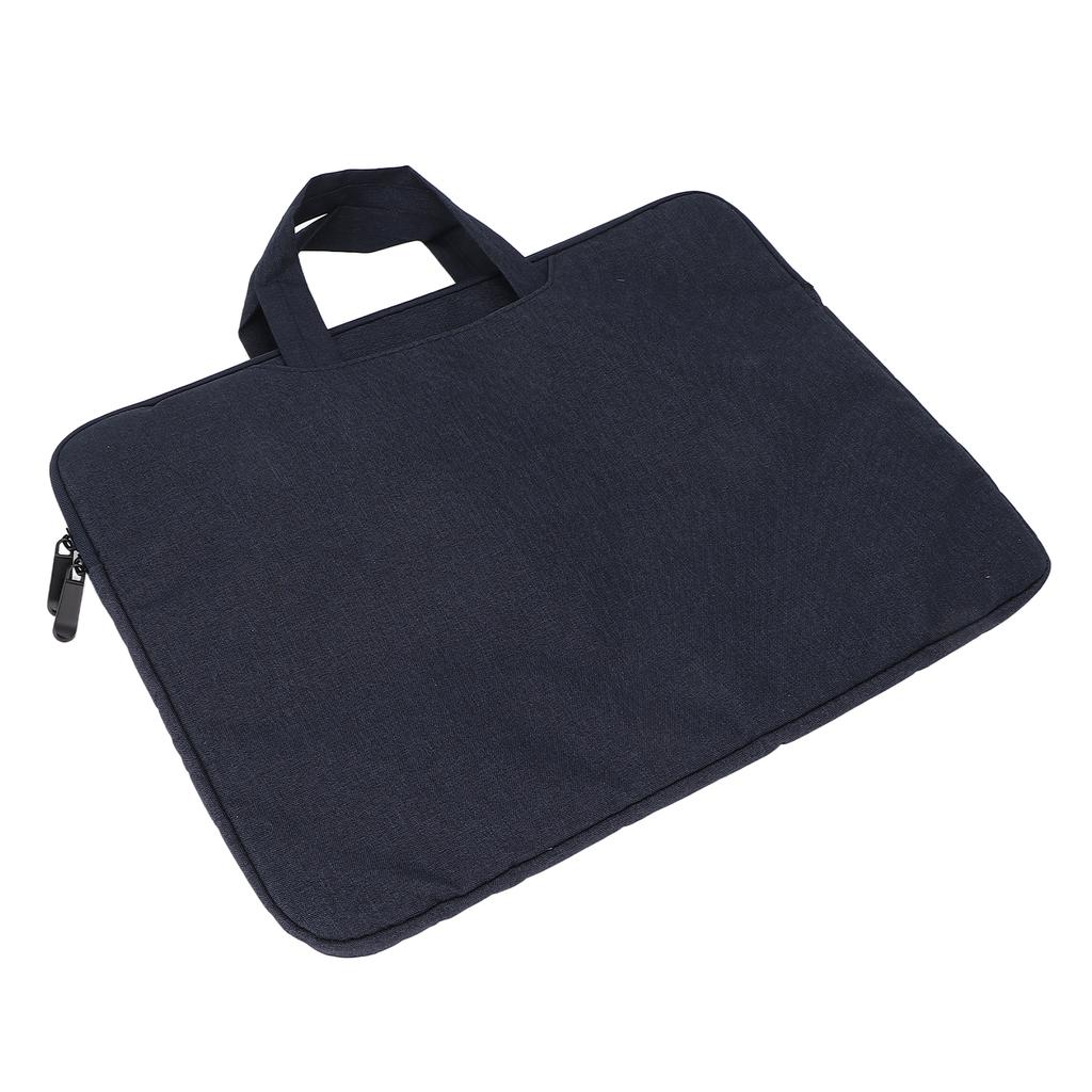 Laptop Case Plush Lining Shock Absorption Crush Resistance Three Layers Water Resistant Laptop SleeveNavy Blue 15.6in