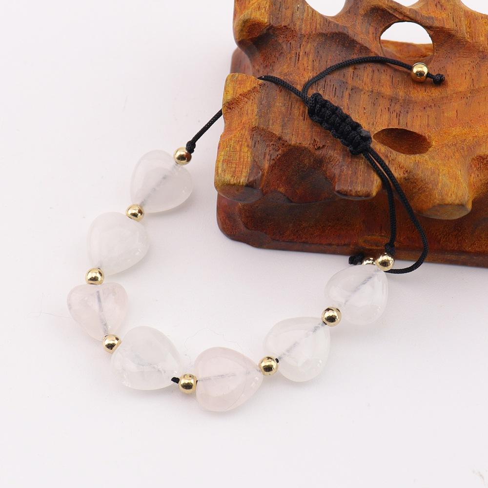 Natural Stone Crystal Colorful Braided Bracelet Chakra Natural Crystal Yoga Love Braided Bracelet B109