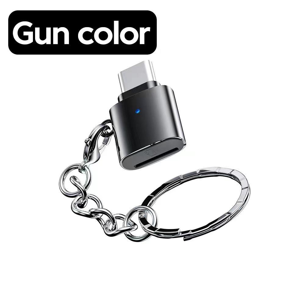 

Type-C OTG Card Reader for Micro SD/TF – Compatible with Mobile Phones, Cars, Computers, Tablets, and iPad