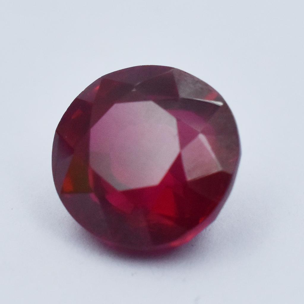10.95 Carat Natural Red Ruby CERTIFIED Round Cut Flawless Loose Gemstone