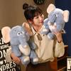 New Lovely Elephant Plush Toy Soft Stuffed Animal Doll Kawaii Cartoon Pillow Gift for Birthday Valentine