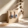 Popular European and American Retro Rose Hollow Ear Hook Personalized Niche Retro Style Design Accessories Women's Earrings