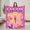 Lizzie McGuire Vintage Cartoon Gestrickte Decken Samt Super Weiche Überwurfdecke für Bett Schlafzimmer Steppdecke