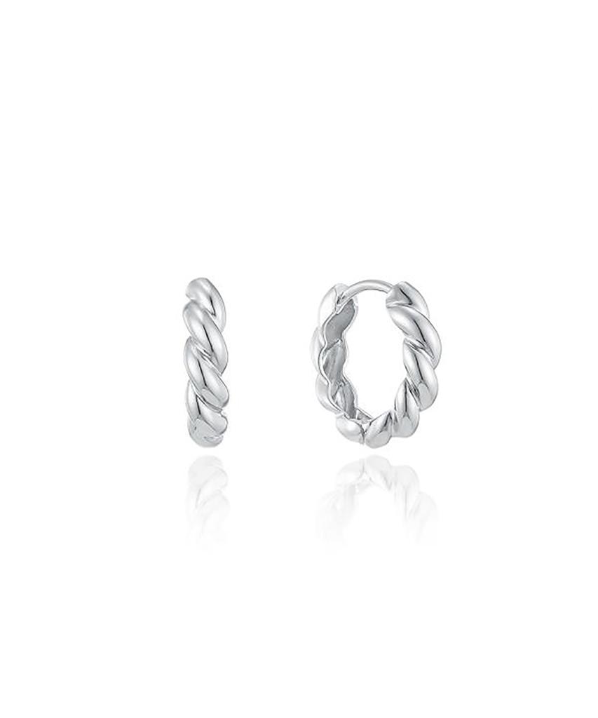 Lloyd Twist One-Touch Silver Earrings Lles24312S