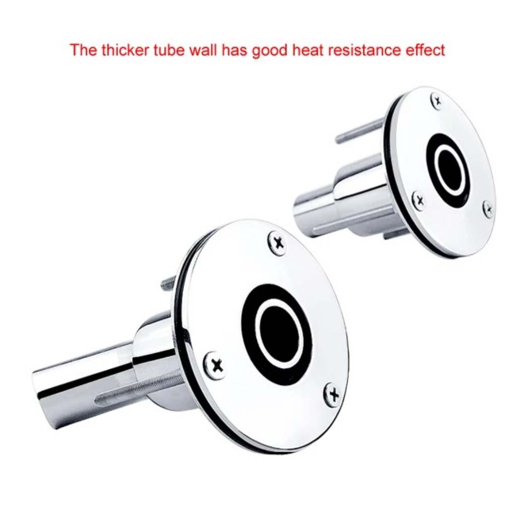 316 stainless steel exhaust pipe fitting with vent hole for marine applications compatible with 22mm24mm hose pipes