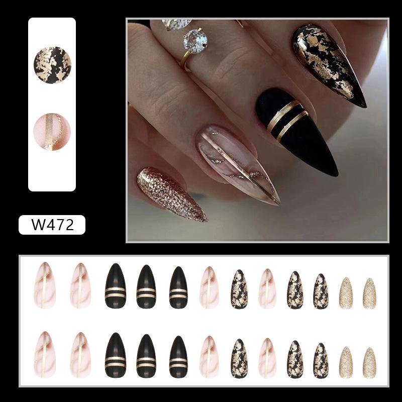 Fashion Manicure Film European And American Style Natural Sobriety Lake Blue Flash Ripple Manicure Wear Nail