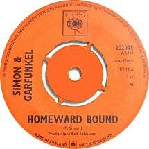 7inch Record SIMON & GARFUNKEL - Homeward Bound 202045 CBS 1966 UK Country/Folk Used