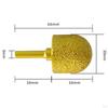 Diamond Bur Drill Bit, Grinding Head, Mounted Tip, Bit for Stone Carving