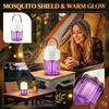 Portable Electric Mosquito Killer Lamp with USB Rechargeable Battery Powered Insect Trap for Indoor Outdoor Use with Hanging Handle