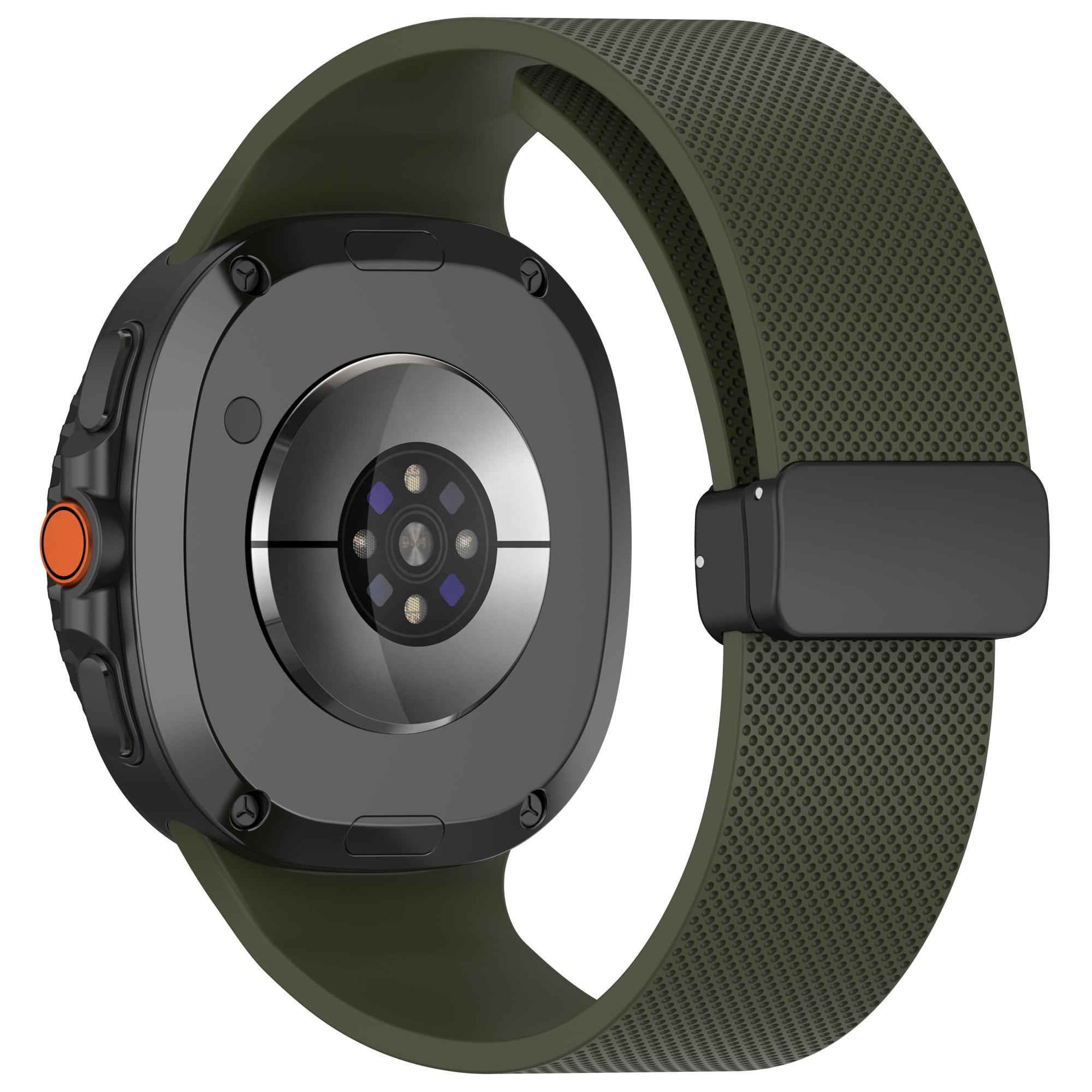 

Breathable Magnetic Buckle Strap for Samsung Galaxy Watch 8 44mm 40mm Classic Silicone Band for Watch 8 Classic Accessories Watch 8 Classic