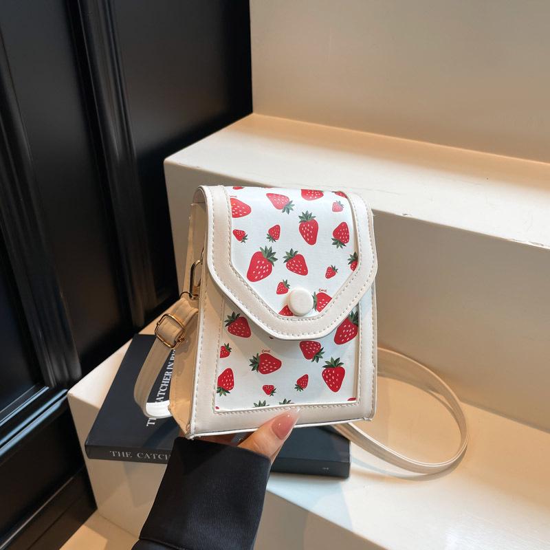 2025 Trendy Fresh Sweet Mori Style Women's Crossbody Phone Bag with Ins Print