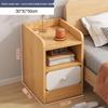 Slim Bedside Storage Cabinet with Drawer