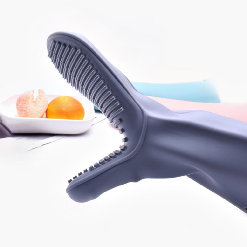 Hitzebeständige Grillhandschuhe Backen Silikon BBQ Rutschfeste Handschuhe