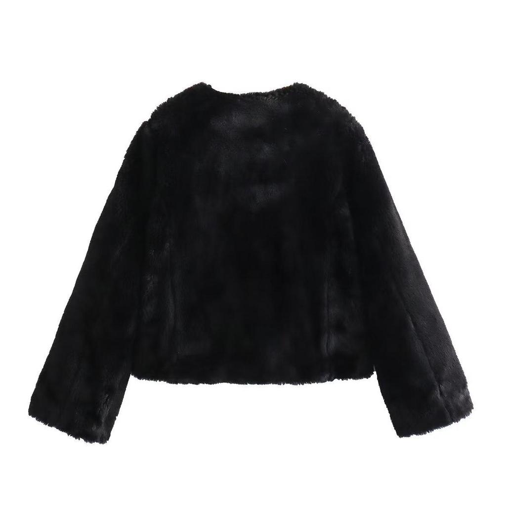 2024 Women's Two-Tone Spring Buckle Fleece Jacket