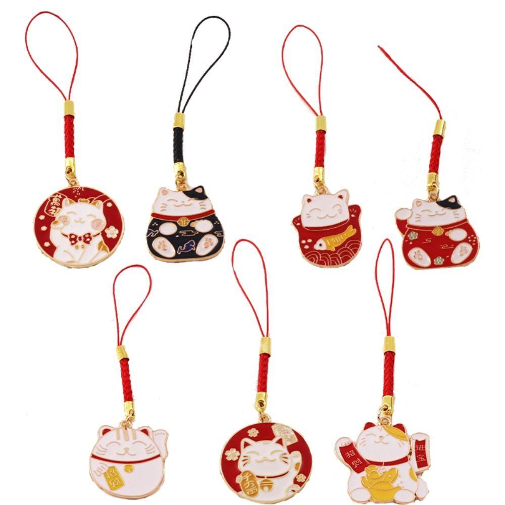 

Tag Pendant Mobile Phone Straps Fortune Cat Keychain Mobile Phone Lanyard Lucky Cat Phone Pendant 02