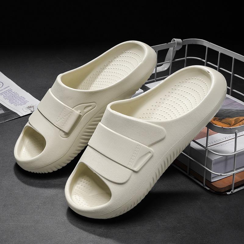 

Мужские тапочки, высококачественная нескользящая и дезодорирующая уличная обувь, летние толстоподошвенные домашние шлепанцы, новые износостойкие женские сандалии 44-45 хаки