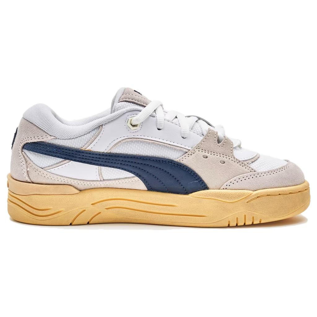 New PUMA 180 Vintage 'White Navy Warm White' Women's 396323-01