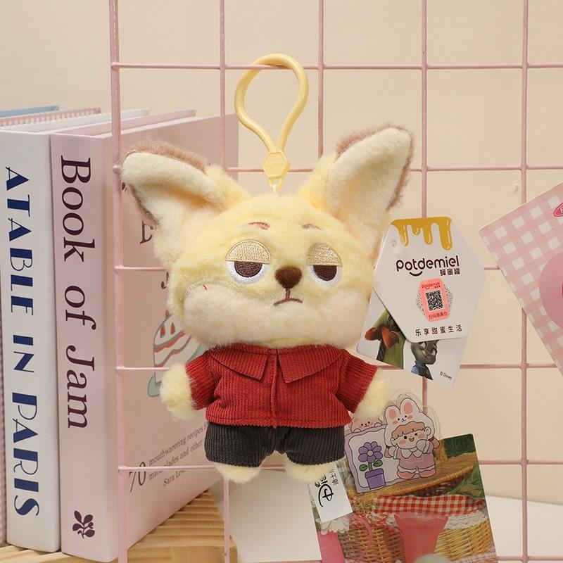 Judy Hopps Plush Toy Cartoon Stuffed Dolls Backpack Keychain Pendant Gift