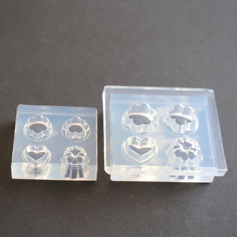 4-Cavity Blank Puddings Mould Mini Cup Chocolate Candy Mold Silicone Baking Molds DIY Jellies Pudding Mousses Cake Decor