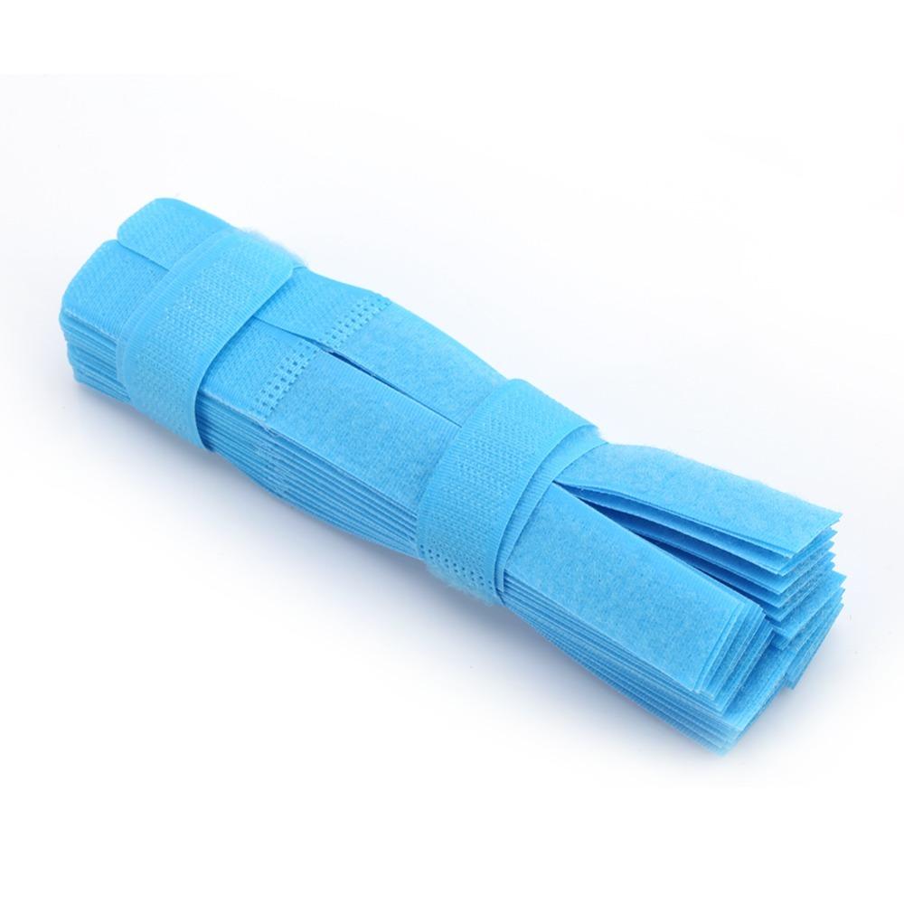 50PCS Pink/Red/Blue/Black/Yellow Cord Lead Straps Reusable Cable Holder Cable Ties  Organizer Tool