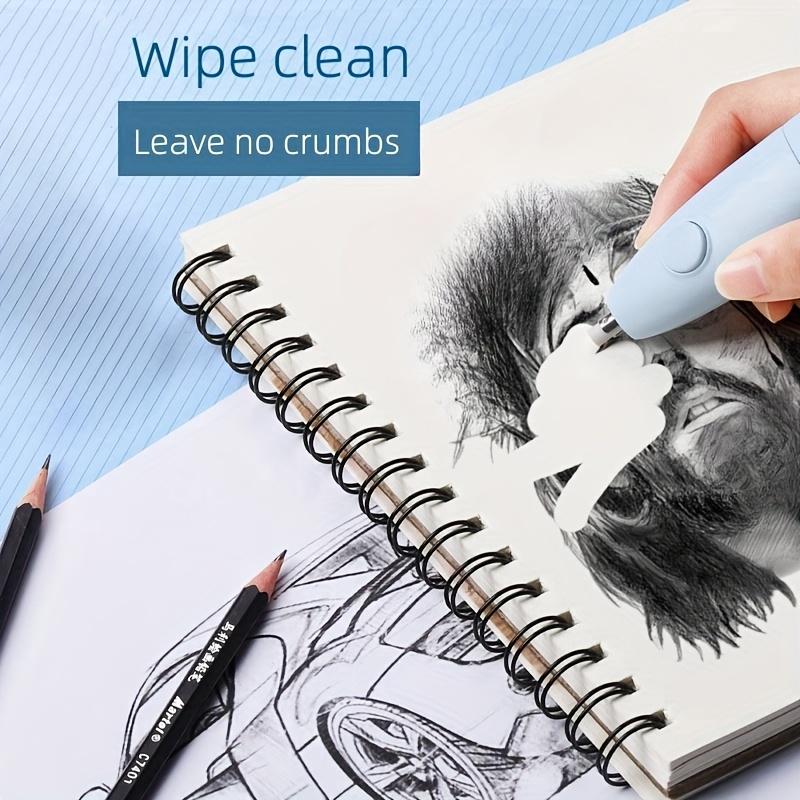 1 electric eraser,with 10 spare ink cartridges,suitable for student-specific highlighter sketch, automatic eraser,clean and seamless without battery