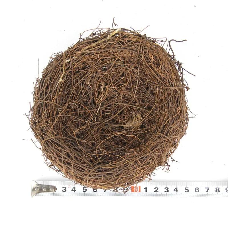 

2026 Latest Models Handmade Round Rattan Bird Nest DIY Easter Craft Vine Simulation Egg Decor Home Garden Window Bird House